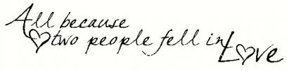 All because two people fell in love vinyl decal